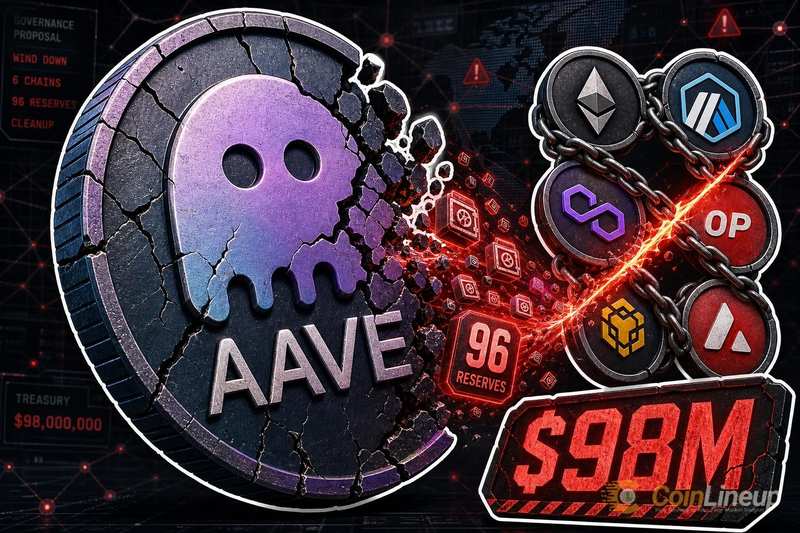 Aave拟清理96个储备池，涉资近1亿美元