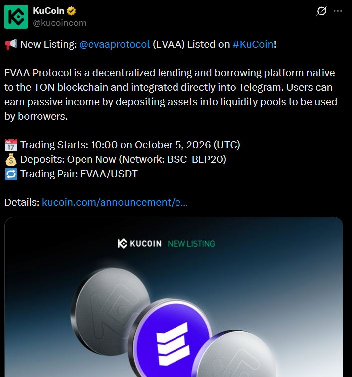 EVAA代币登陆KuCoin：交易指南与关键时间节点全解析