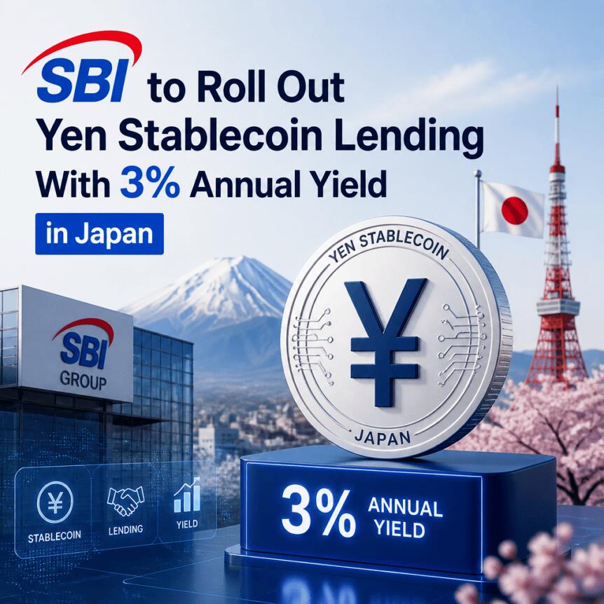 SBI VC Trade推日元稳定币借贷，年化3%引关注