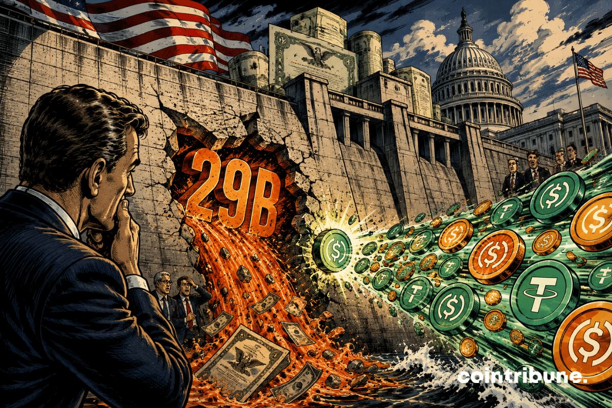 稳定币悄然接棒美债买家，外资抛售背后的金融重构