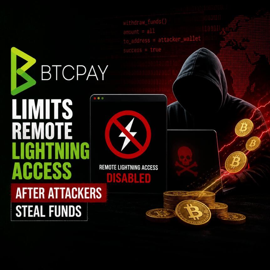 BTCPay Server紧急封禁远程闪电访问防资金外泄