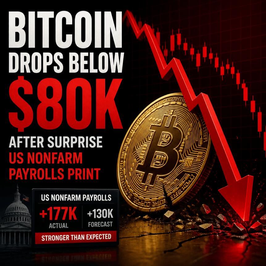 美国就业超预期，比特币波动加剧政策博弈