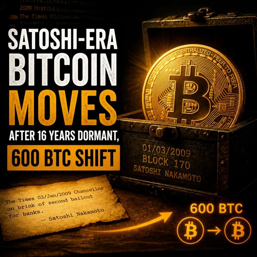 600枚旧币现身引热议：中本聪关联疑云被证伪
