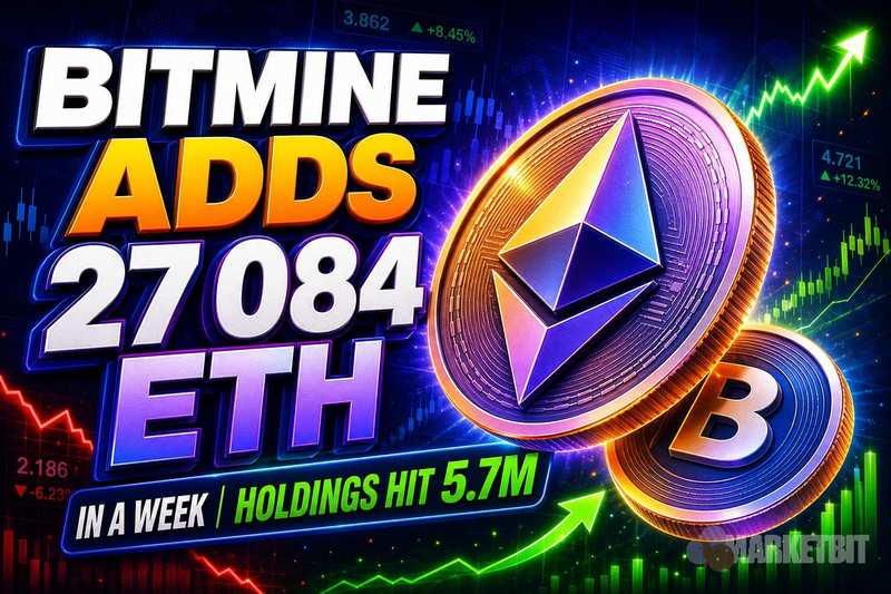 Bitmine一周增持超2.7万ETH，持仓逼近90亿美元